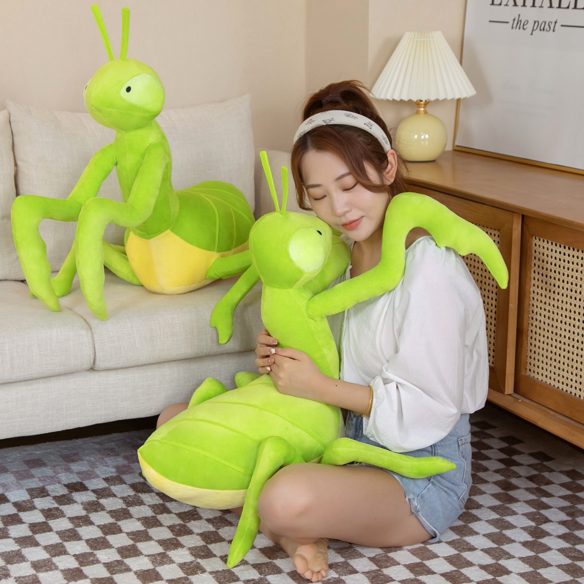 70cm Simulation Praying Mantis Plush Toy Kawaii Insect Mantis Animal Dolls Stuffed Soft Home Decor Kids Creative Party Gifts