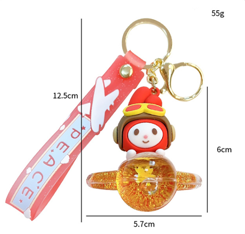 Kuromi Aircraft Keychain Exquisite and Cute Big Ear Dog Pendant Bag Decoration Small Gift Toy