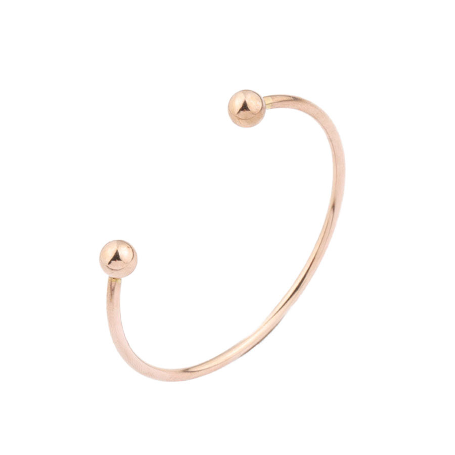 Bijoux de créateurs Bracelet de perle d'ouverture en acier inoxydable disponible bricolage jumelé avec des perles
