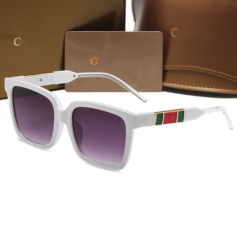 Designer di lusso di alta qualità Designer di lusso Sun occhiali da sole oversize da donna con telai bianchi polarizzati Case vintage Gafas de S295u