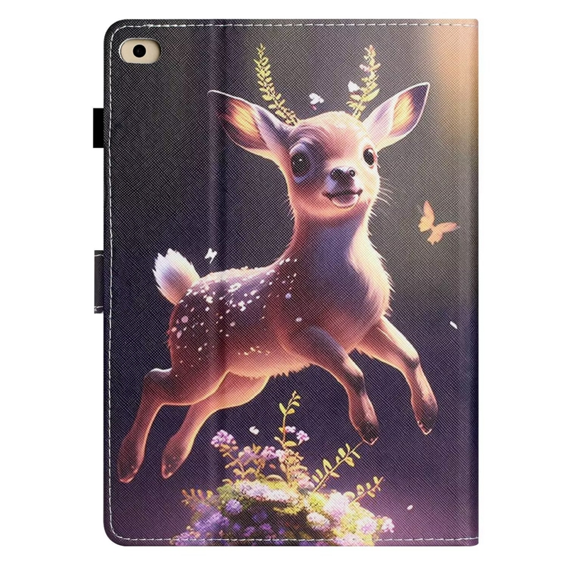 Niedliche Tierledertaschen für Ipad Mini 6 5 4 3 2 1 12345 Mini6 Hund Rehkitz Kaninchen Schmetterling Blume Panda ID Kreditkartensteckplatz Flip Cover Brieftasche Halter Tablet Schöne Buchtasche