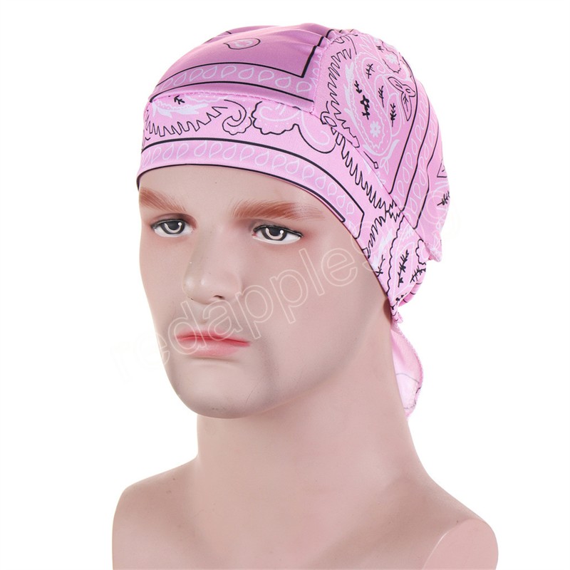 Unisex Männer Drucken Frauen Bandana Kopfbedeckung Piratenkappe Wickelhüte Stirnband Du-Rag Radfahren Fahrrad Turban Outdoor Mützen Skullies