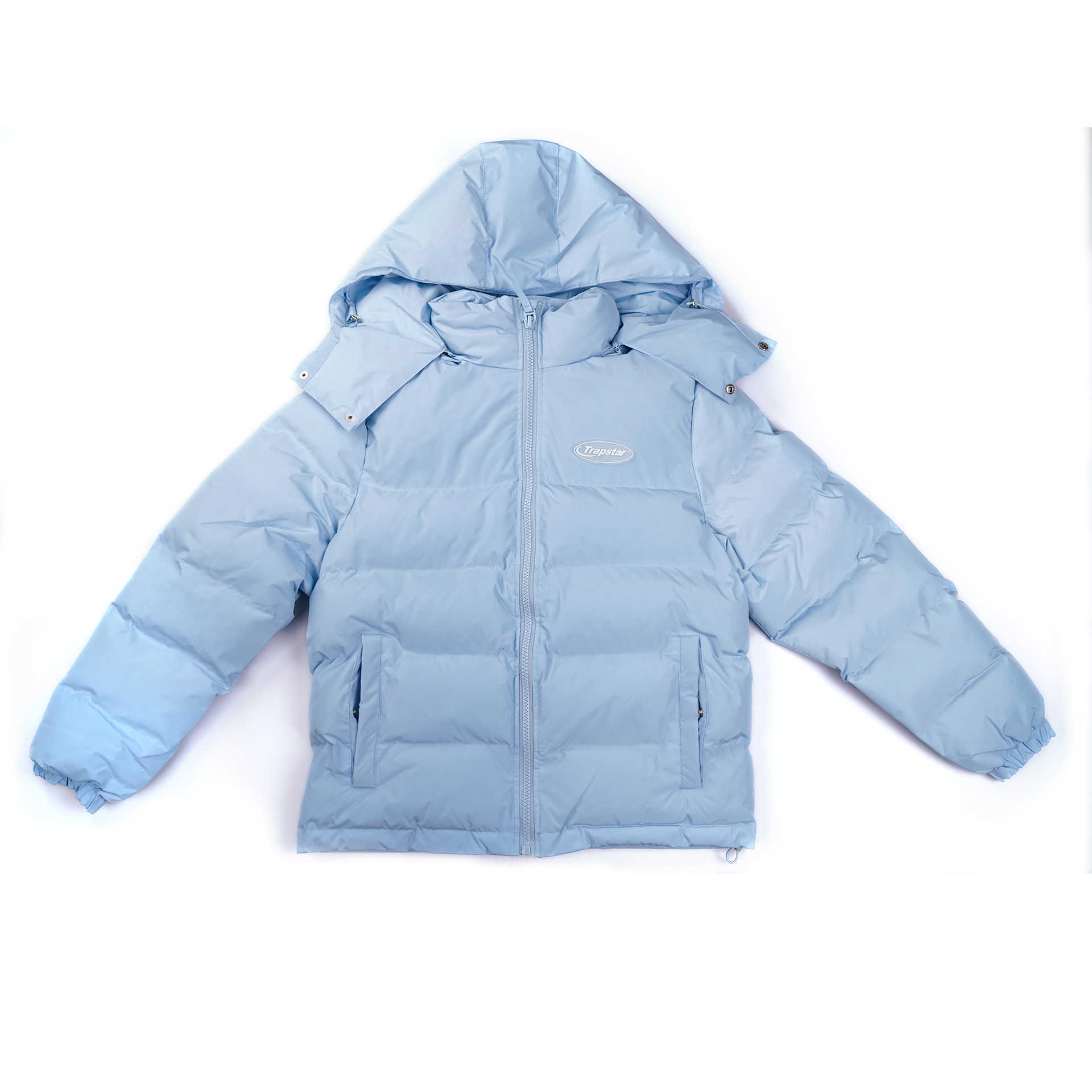 WOR1 2023 NEW MEN'S and WOMENS DOWN JACKETS TRAPSTAR EXPLOSIONS TIDE BRAND WINTER COTTONE COAT LIGHT BLUE UNISEXカップ