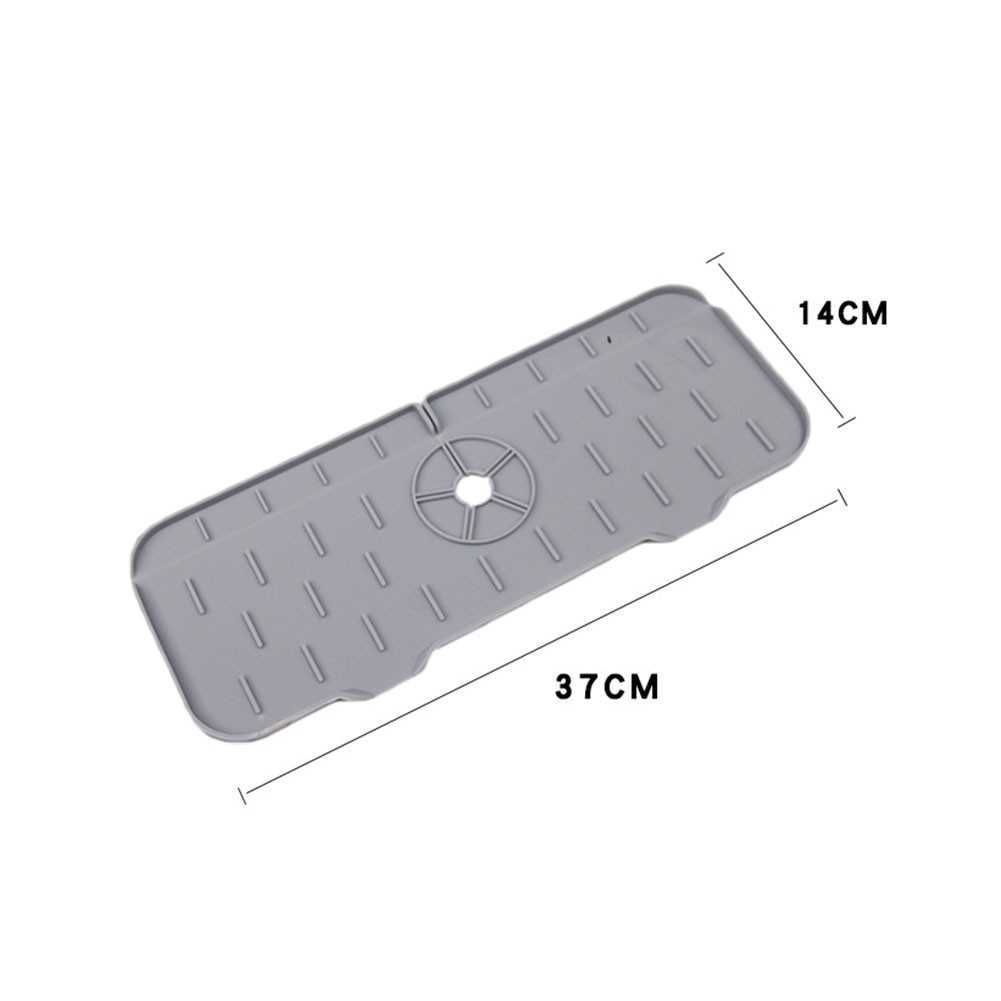 Nouveau cuisine Silicone robinet tapis fleur évier Splash Pad Drain Pad salle de bain comptoir protecteur plateau à séchage rapide