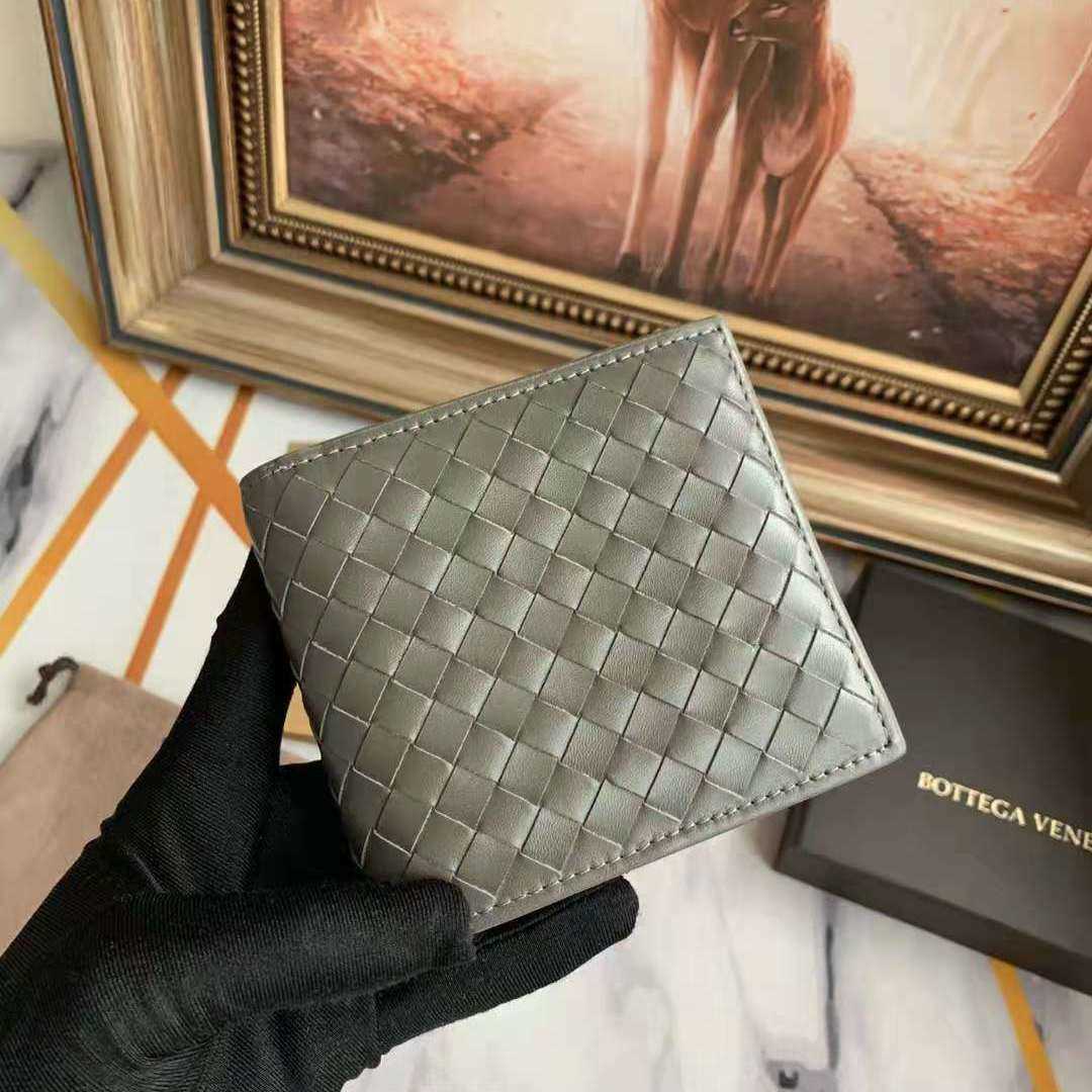 Bottegassvenetas çanta cüzdan dokuma 7a gerçek deri inek derisi için sevgililer günü için hediye baba için gün hediyesi baba gerçek deri kısa stil