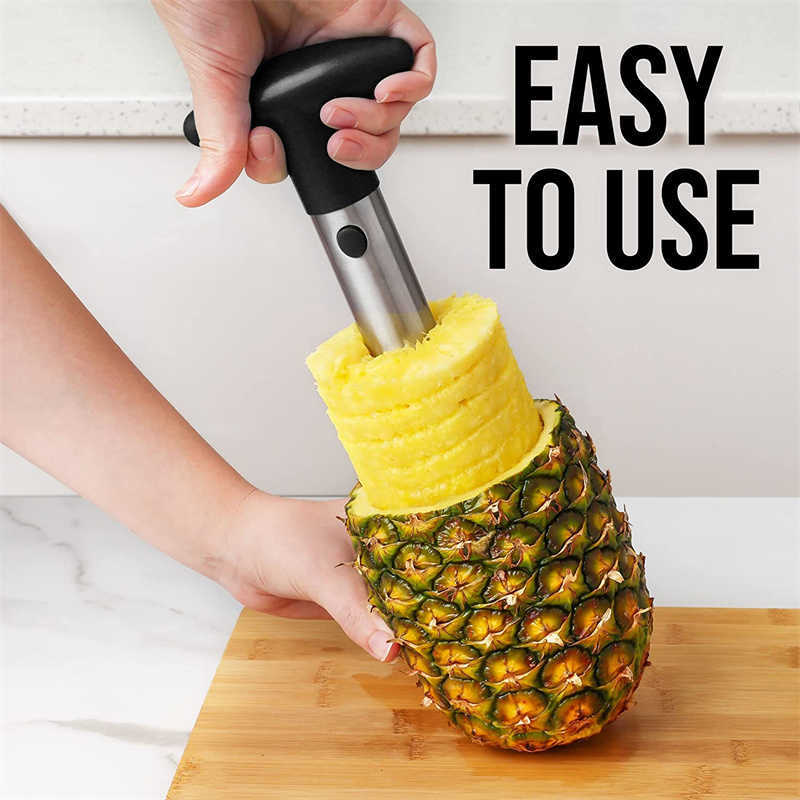 Neue Ananas Slicer Peeler Obst Corer Slicer Ananas Cutter Edelstahl Cutter Obst Schneiden Werkzeug Küche Utensil Zubehör