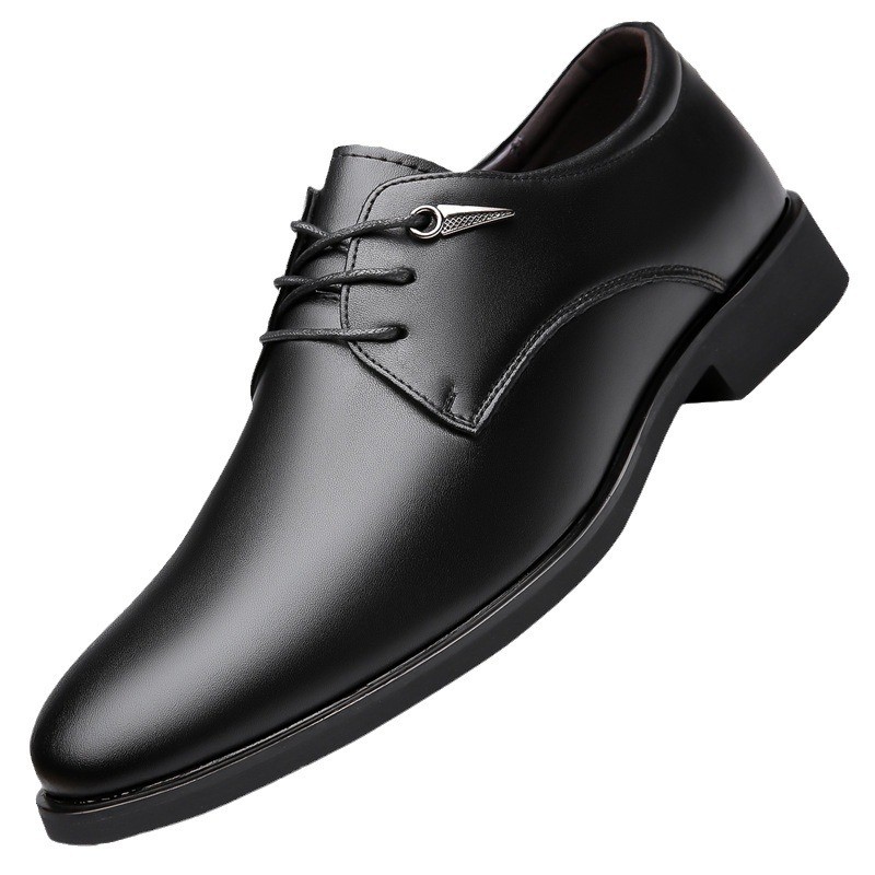 Genuine Leather men dress shoes Business Oxfords Casual for man For male Gentle Luxury designer Shoes Slip-On black shoe factory item B3859