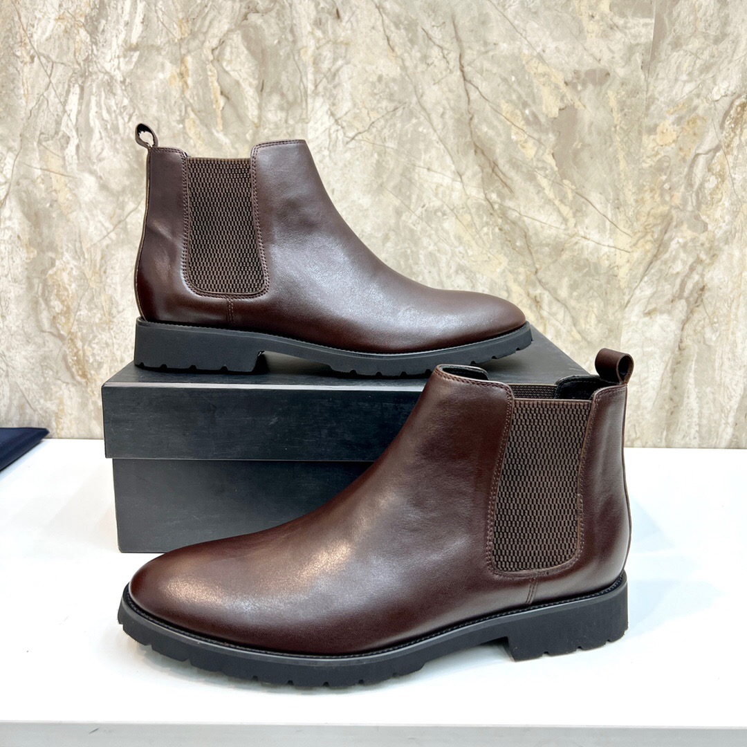 Stivaletti da uomo Designer invernale Famosi stivali da moto in vera pelle Scarpe da sera eleganti da uomo di marca Taglia 38-45