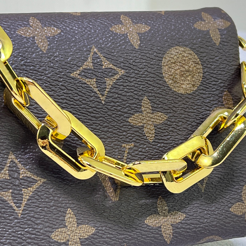 Mini bolso cruzado de lujo Diseñador Bolso con cadena para las axilas Bolsos de hombro Señora de cuero Bolso casual Monederos de alta calidad Diseñador Mujer