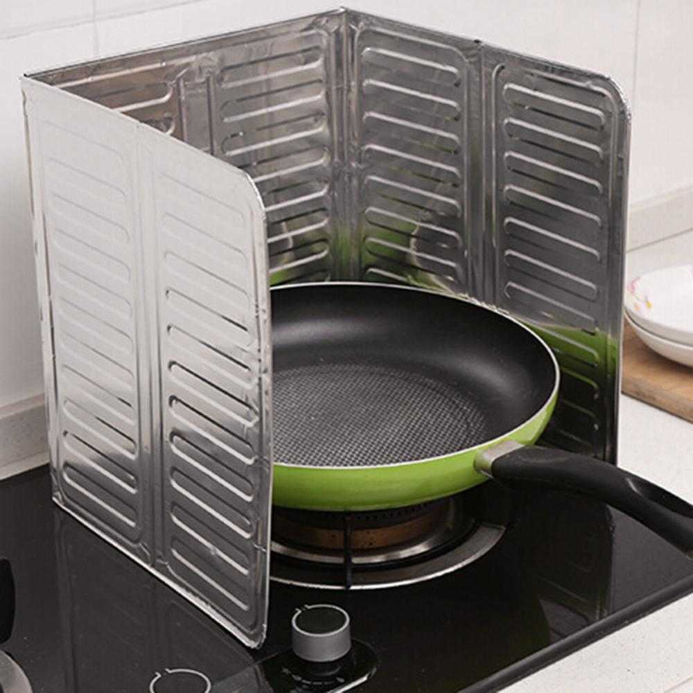 New Kitchen Aluminium Anti-ole Plate fogão dobrável Isolamento