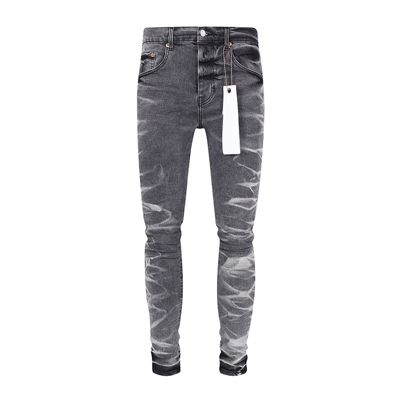 Nuovi Jeans da uomo Foro Blu chiaro Grigio scuro Italia Pantaloni da uomo di marca Pantaloni streetwear denim Skinny Slim Straight Biker Alta qualità 29-40