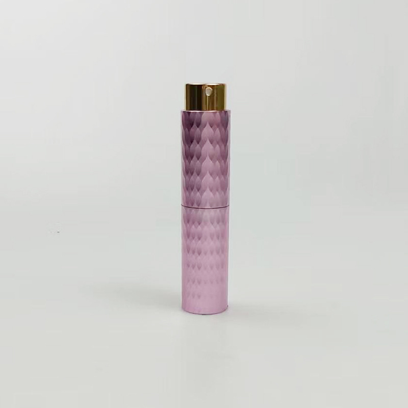 10 ML Golden Rotary Parfümflasche Glas Ätherisches Öl Sprühflasche Tragbare Leere Kosmetikflaschen