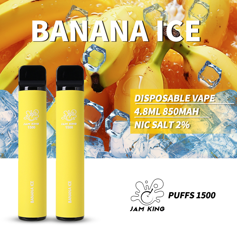 Jam King 1500 puff più sigarette elettroniche Magazzino in tedesco Vapes usa e getta Sigaretta elettronica desechable 4.8ml 850mAh Puffbar 10 gusti succo 850mAh 2% 20mg