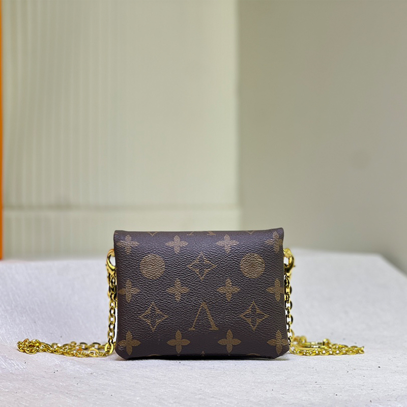 Mini bolso cruzado de lujo Diseñador Bolso con cadena para las axilas Bolsos de hombro Señora de cuero Bolso casual Monederos de alta calidad Diseñador Mujer