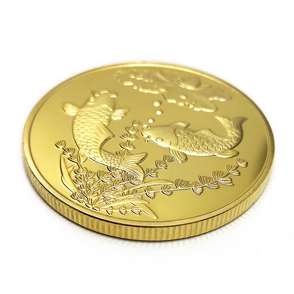 Arts and Crafts Gold Koi commemorative coin