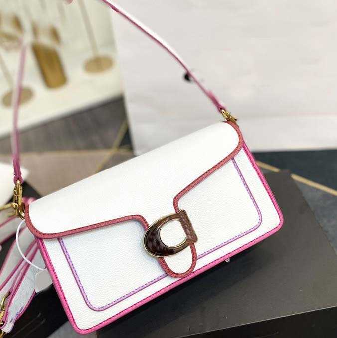 حقيبة الكتف بسيطة ونظيفة مربعة أبيض التبعية كروس إبط حزام القابض الأزياء الموضة رسل واحد المحافظ 230407