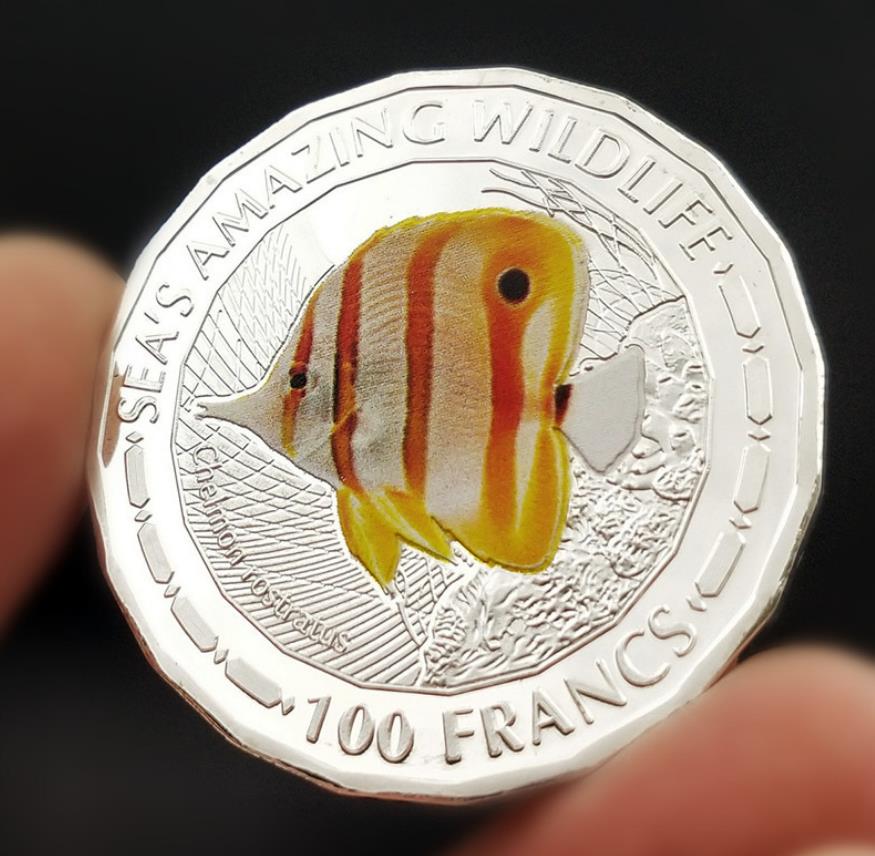 Arts and Crafts Ebaywish commemorative coin ocean fish coin