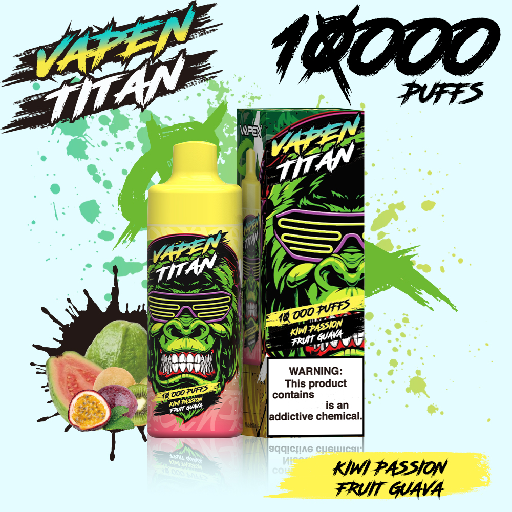 Authentic Vapen Titan Dispositable Vape 10000Puffs E Zigaretten 20 ml Nachfüllte Puff Razz Bar Tornado Aroma 9k 10k 12k Großhandel I Wape Cigs Eu Stock Fast Liefern Dampf