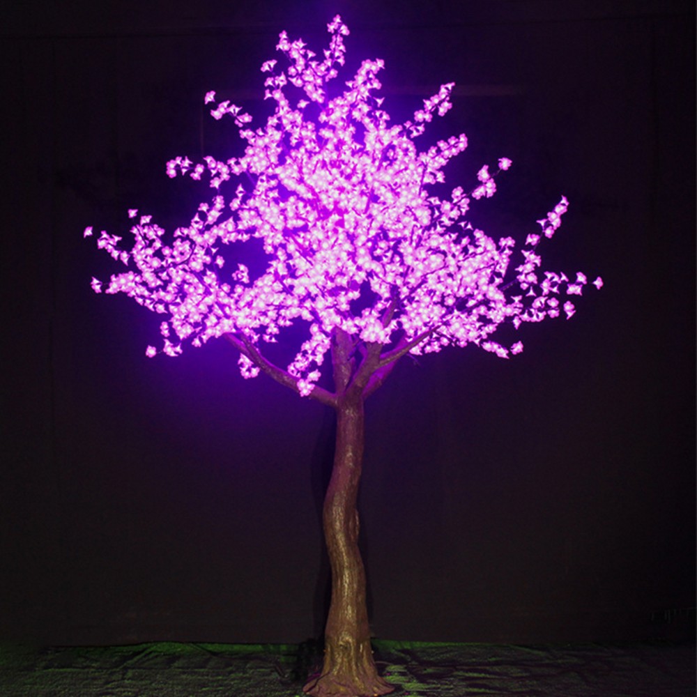 Outdoor LED Artificial Cherry Blossom Tree Light Christmas tree lamp LED Bulbs 2.5m Height 110/220VAC garden decor