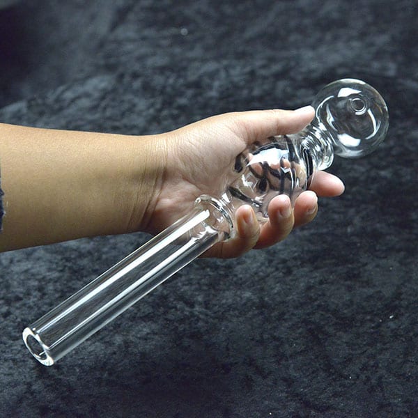 11 inch Jumbo Size Swirl Bubble Oil Burner Pipe Dual Bubbles Smoking Pipes with Fantastic Capacity