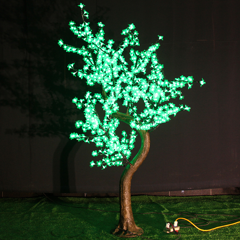 Natural Tree Trunk LED Artificial Cherry Blossom Tree Light Christmas Light 1,5m ~ 2,5 m höjd 110/220V Regntät utomhusanvändning