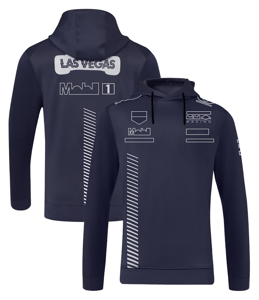 Giacca con cappuccio F1 2023 Team Formula 1 Felpa con cappuccio full zip Felpa con cappuccio casual da uomo Nuova stagione Felpe con cappuccio da corsa Giacca maschile