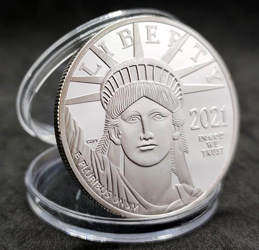 Arts and Crafts 2022 Foreign Trade commemorative coin US Eagle Gold Silver Coin commemorative coin