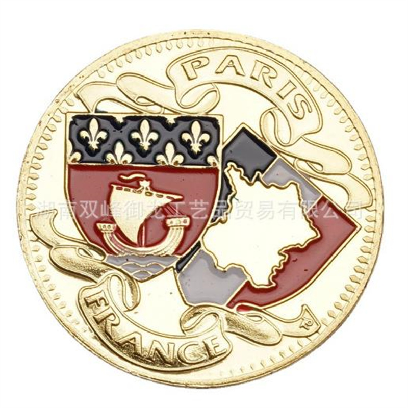 Arts and Crafts 32mm color gold coin commemorative coin commemorative medal