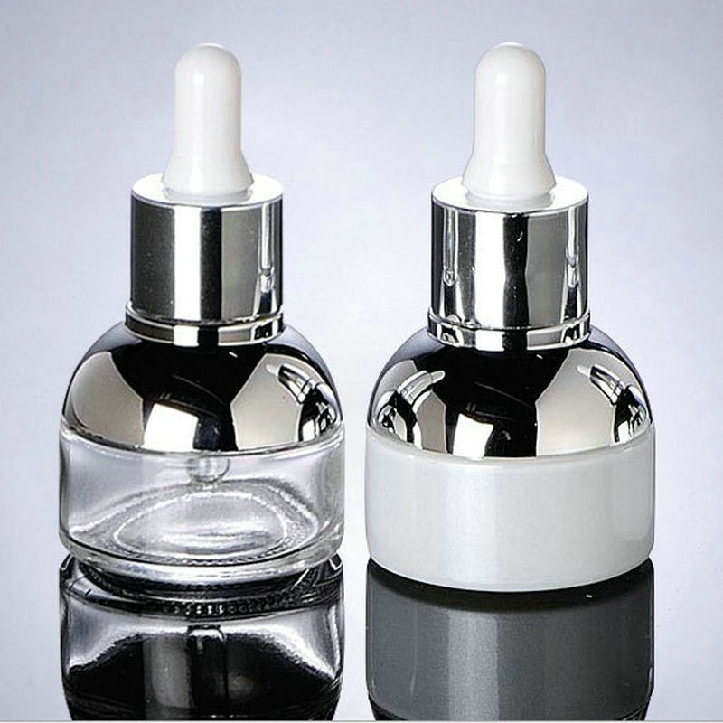 100 stcs 30 ml glas cosmetische essentiële oliefles Diy lege glas vloeistof druppelaar pakket cosmetische containers F3382