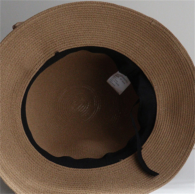 Summer Pearl Bow Hats Dome Sunshade Straw Hat Women High Quality Fisherman Hat Grass Woven Travel Beach Hats Caps