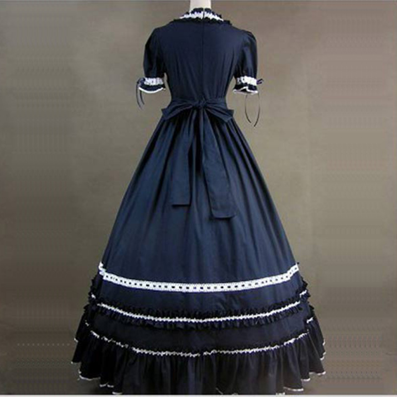 2023 retro preto e branco vestido de princesa do século 18 tribunal europeu histórico festa baile vestidos trajes teatrais para mulher