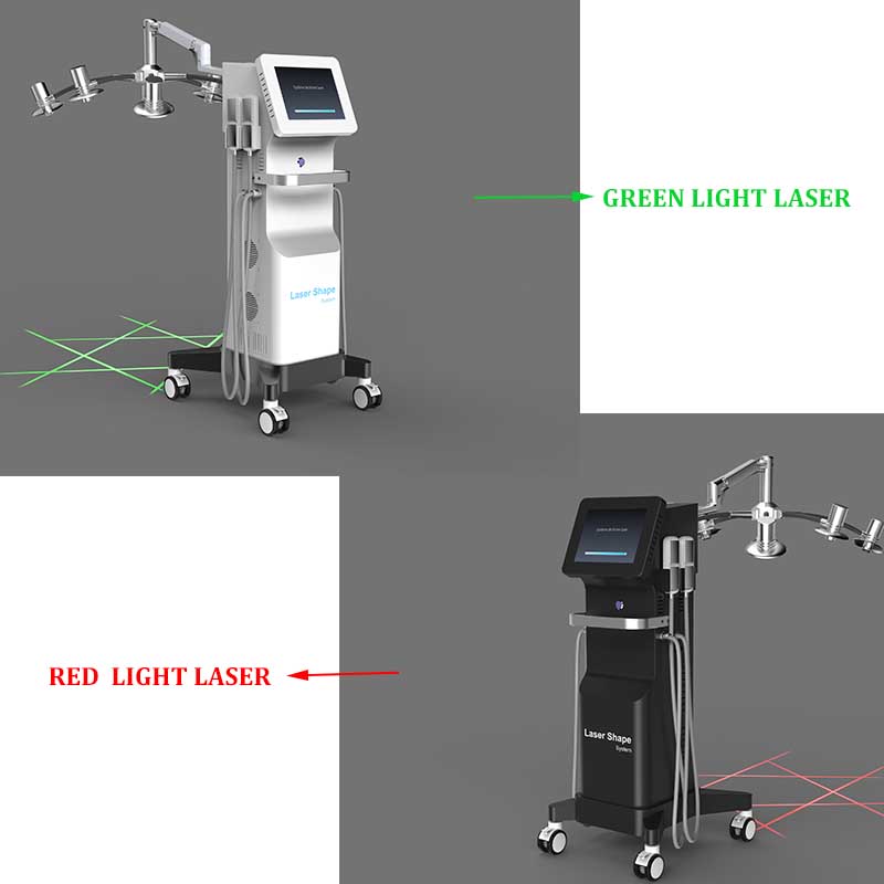 İnvaziv Zerona Lazer LLLT 6D LIPO Göbek Yağını Azaltma Yeşil Işık Yağını Çıkarma Kaybı Şekillendirme Sistemi