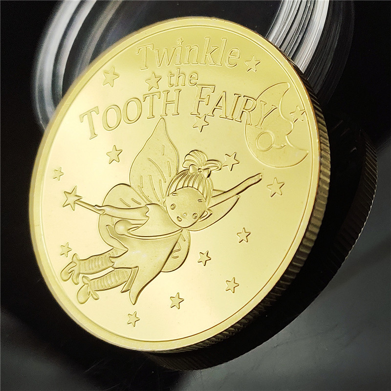 Arts and Craft Gold and silver coins Children's gift Tooth Fairy commemorative coin