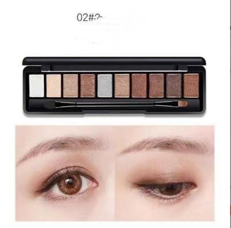 Palette de fard à paupières fard à paupières la 1ère 2ème 3ème génération maquillage/maquillage des yeux 10 couleurs cosmétique miroitant mat avec pinceau M301 Drop Dhats