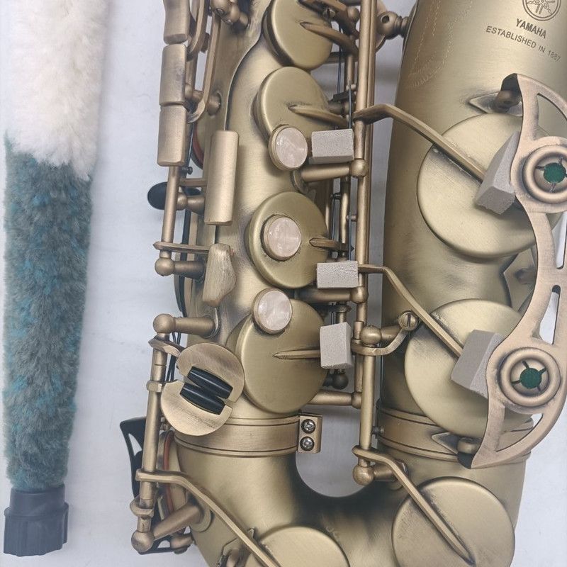 2023 New Alto Sax Riferimento Sassofono in ottone Finitura satinata spazzolata anticata Modello YAS-62 Strumenti musicali professionali Sax