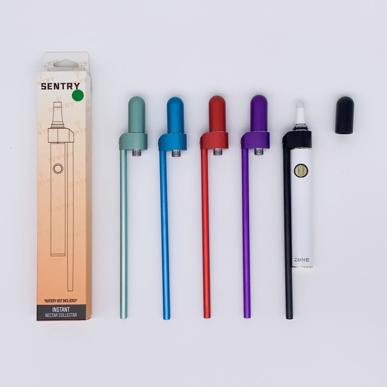 Sentry Authentic Wax Cartridge för 510 Tråd Batterisvartspolen Dry Herb Vaporizzer Valfritt vaxpenna