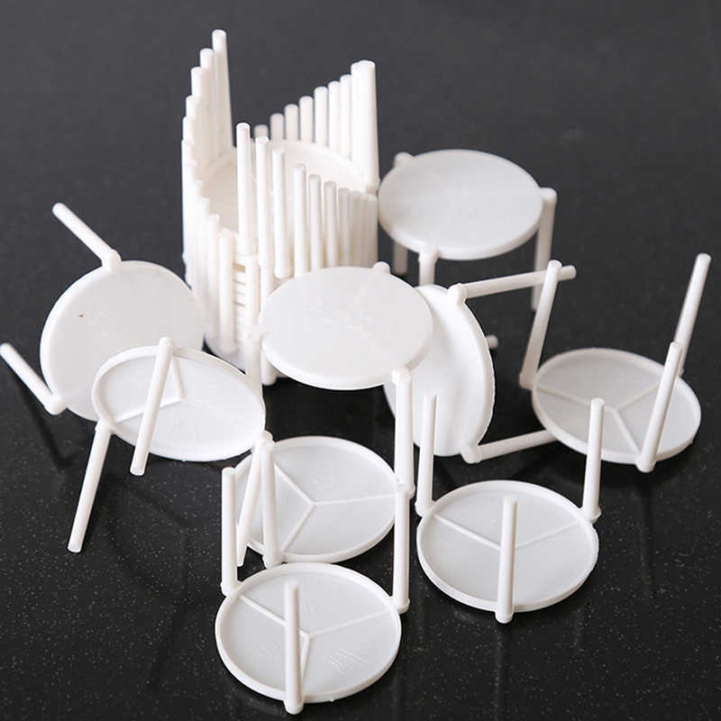 New Pizza Saver Stand White Plastic Tripod Stack Fixing Rack Pizza Box Holder Kitchen Baking Accessories