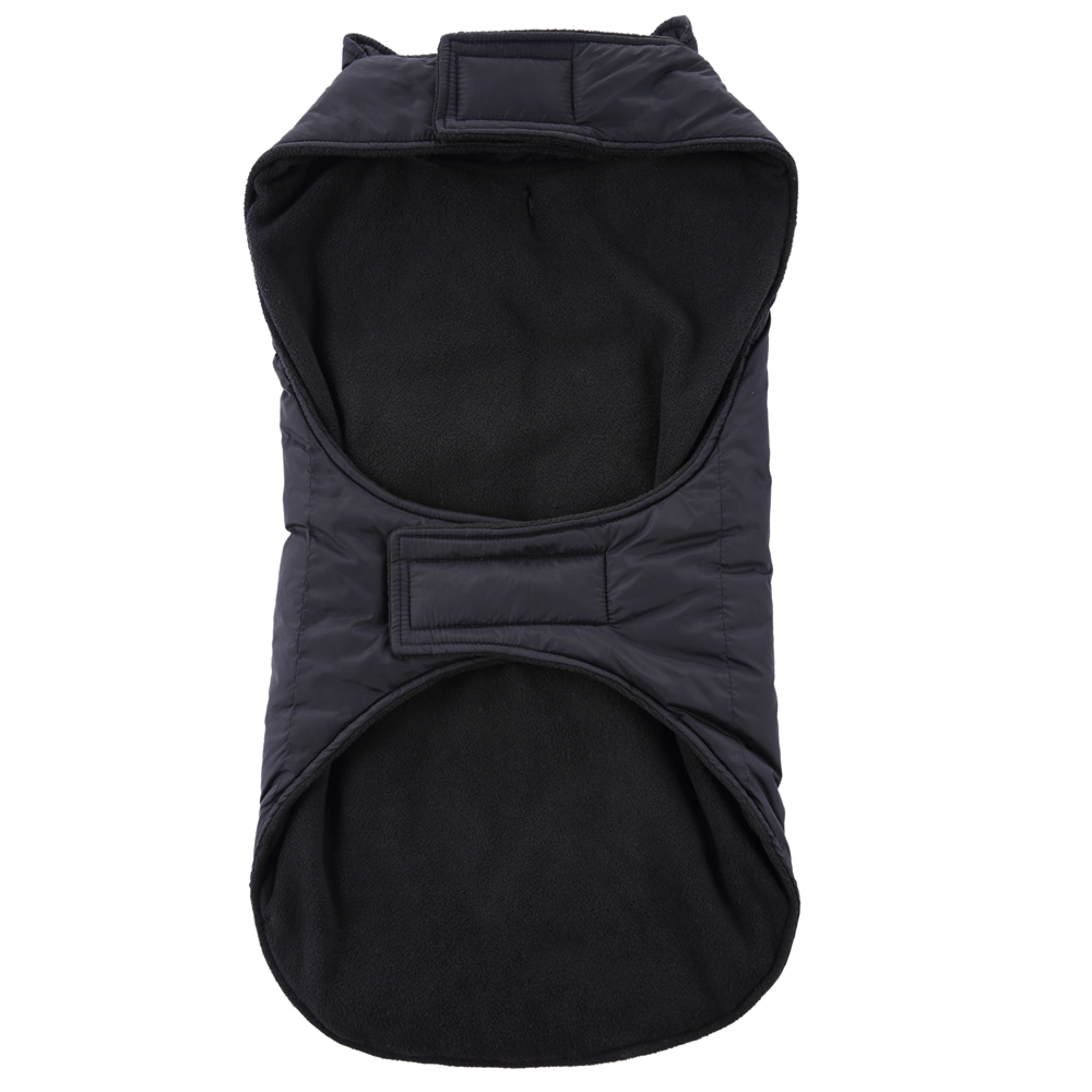 Ropa para Perros Chaleco Impermeable Chaqueta para Perros con Correa, Abrigo para Mascotas para Senderismo Suéter Reflectante Resistente al Agua para pequeños, medianos y Grandes,Negro