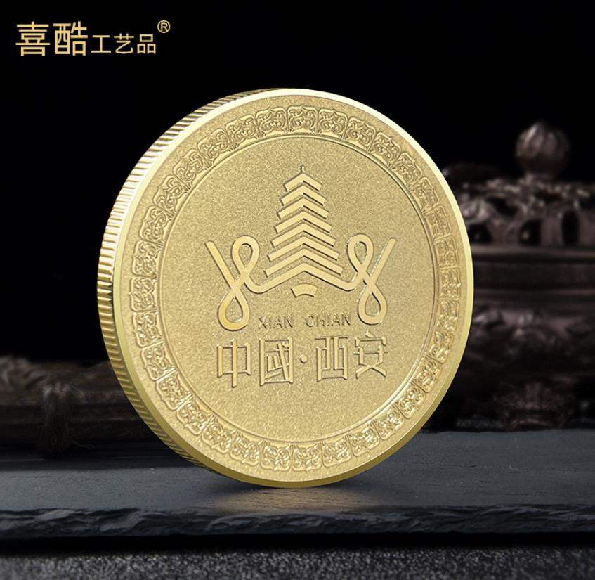Sztuka i rzemiosło pamiątkowe moneta Xi'an Huaqing Palace
