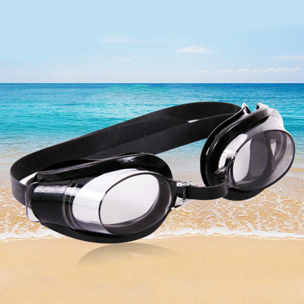 Goggles Professional High Definition Прозрачный водонепроницаемый туман против UV Diving с затычками для ушей плавательные очки P230601