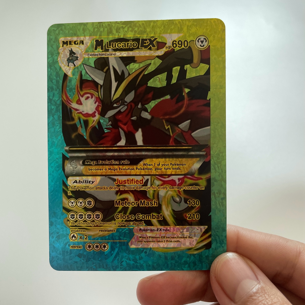 Pokemon Diamond Cards EX GX V VMAX DX Basic Rare Pokemon Trading Card Game High HP Glänsande blinkande POKEMON TCG-kort