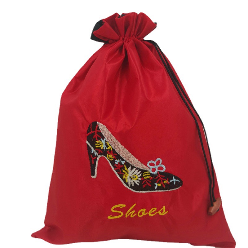 Grandi borse custodie scarpe da scarpe da scarpe da viaggio carrelli da viaggio carreggiati di seta cinese in seta cinese da donna-bag di polvere da donna con dh9870 foderato