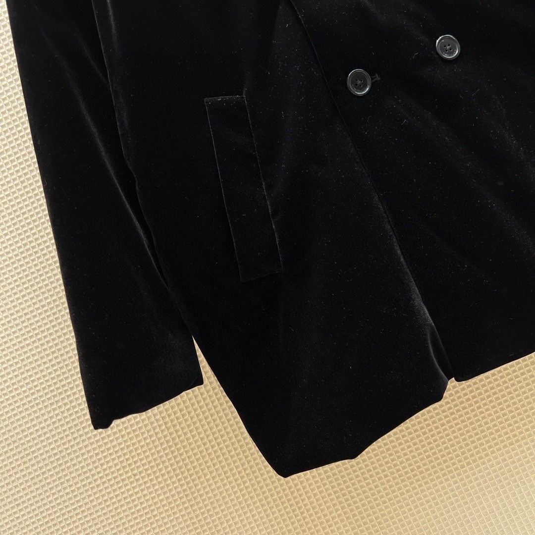 デザイナーレディースブレザースーツジャケットの服コートレタースプリング新しいベロアリリーストップス