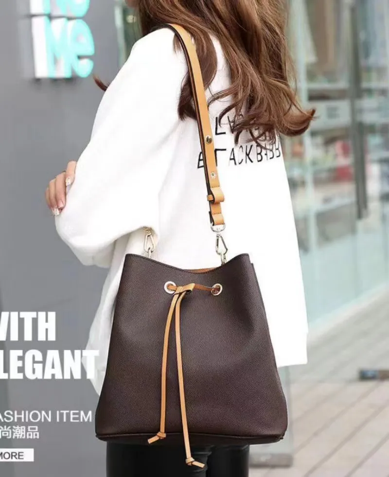 N44022 Fashion Women NOENOE Bucket Shoulder Bags escale Crossbody Bag Handbags Adjustable Strap New Fashion Bags purse