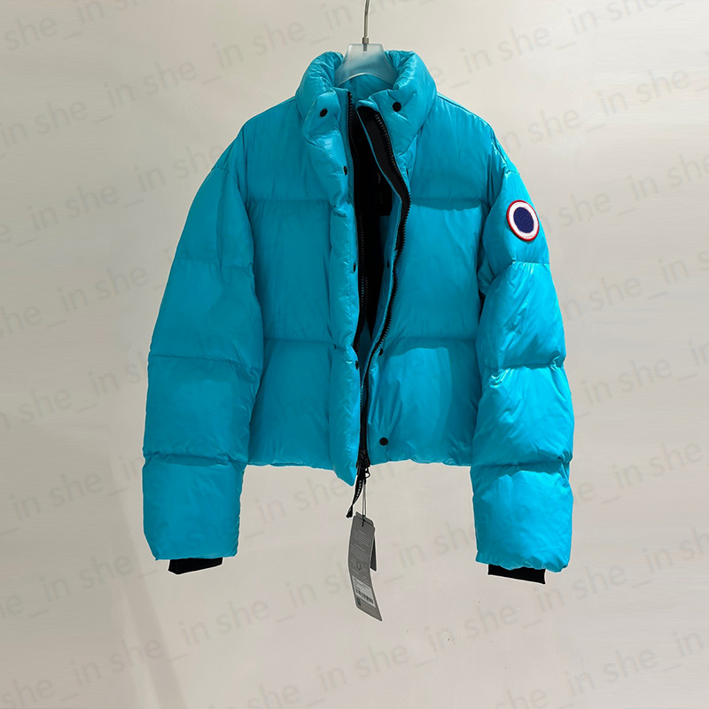 Puffer Coat Womens Short Parka Coats Winter Woman Fashion Puff Jackets Classic Letters Down Jacket Warm Windbreaker Outerwear Tops XS-XL