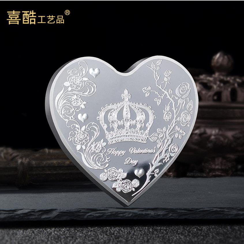 Искусство и ремесла 520 Роуз Коронный Сердце памятная монета