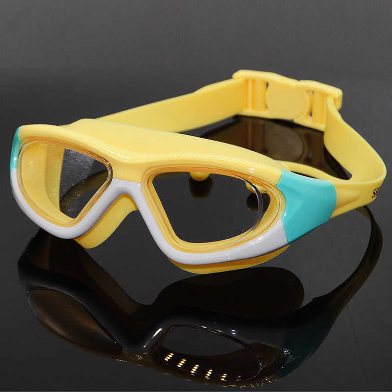 Goggles HD Swimming Goggles Children's Diving With Earplugs Anti Fog UV Protection Silicone Edging Lens Waterproof Glasses for Boys and Girls P230601