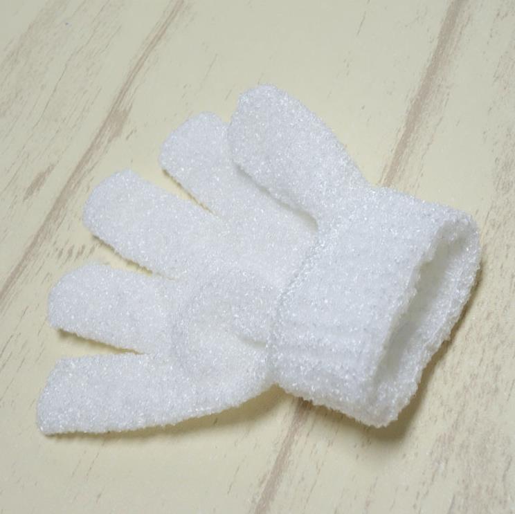 White Nylon Body Shower Bath Gloves Exfoliating Glove Body Scrubber Glove Spa Massage Dead Skin Cell Remover Wholesale SN4499