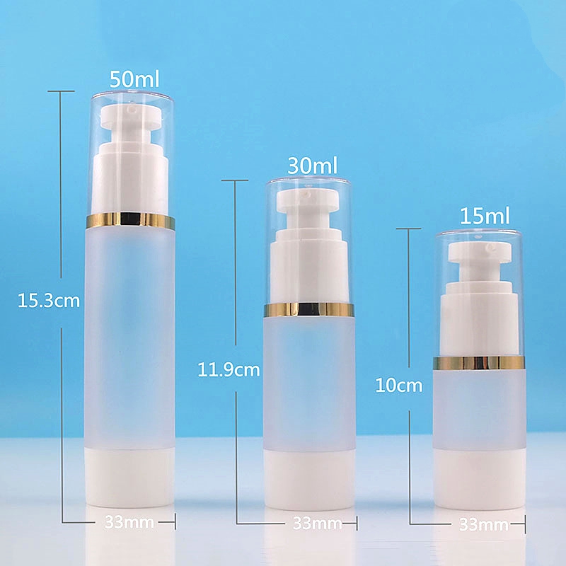 15ml 30ml 50ml White Airless Bottle Cosmetic Lotion Cream Pump Small Travel Skin Care Cream Containers
