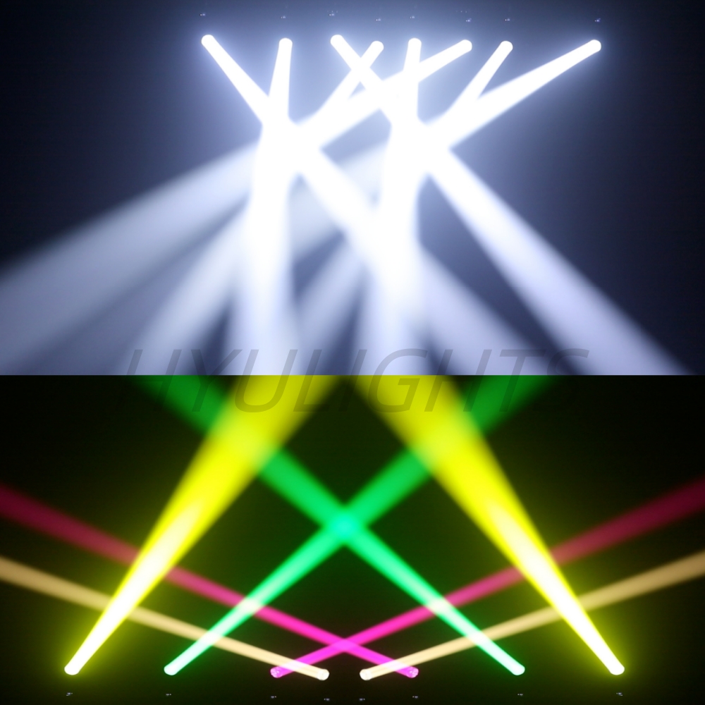 Luce a testa mobile LED da 180 W BeamSpot Zoom 24 Prismi rotanti 14 Gobo 11 Ruota colori 7 - Ruota colori 6 Scarico 3DLens Luci sceniche